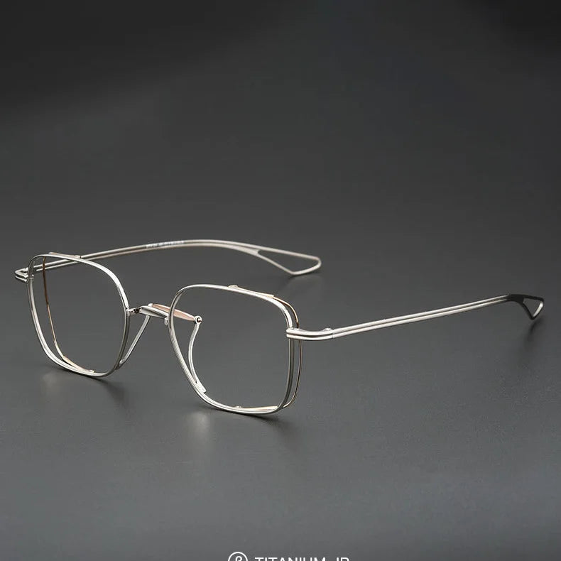 Designer Branded Spectacle Frames Ladies Brand Eye Glasses Optical Pure Glasses 2024 Titanium Spectacle Frames