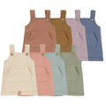 Stretchable Baby Overall Pants Organic Cotton Suspender Pants Kangaroo Pocket Braces Short Baby Dungarees
