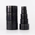 30g Dark Violet Glass Cream Cosmetic Jar Black Aluminum Lid Cylinder Shape UZONE UVG250104 Professional OEM Custom Logo Personal