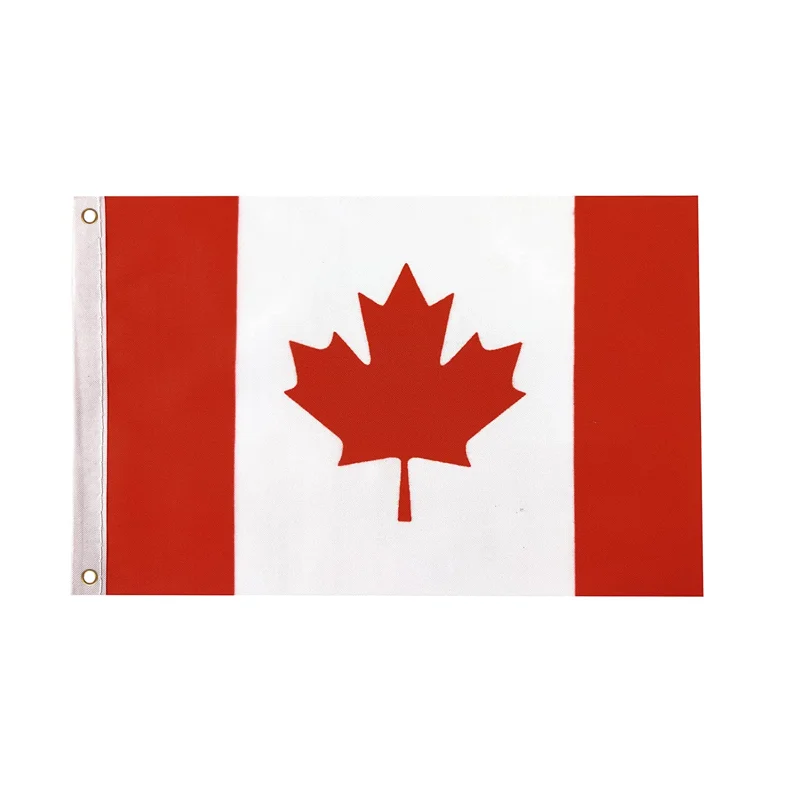 Custom Flag Banner 68D Canadian Flying Flag Banner 3 X 5ft Flag Cloths Banner Brass Grommets Double Stitched