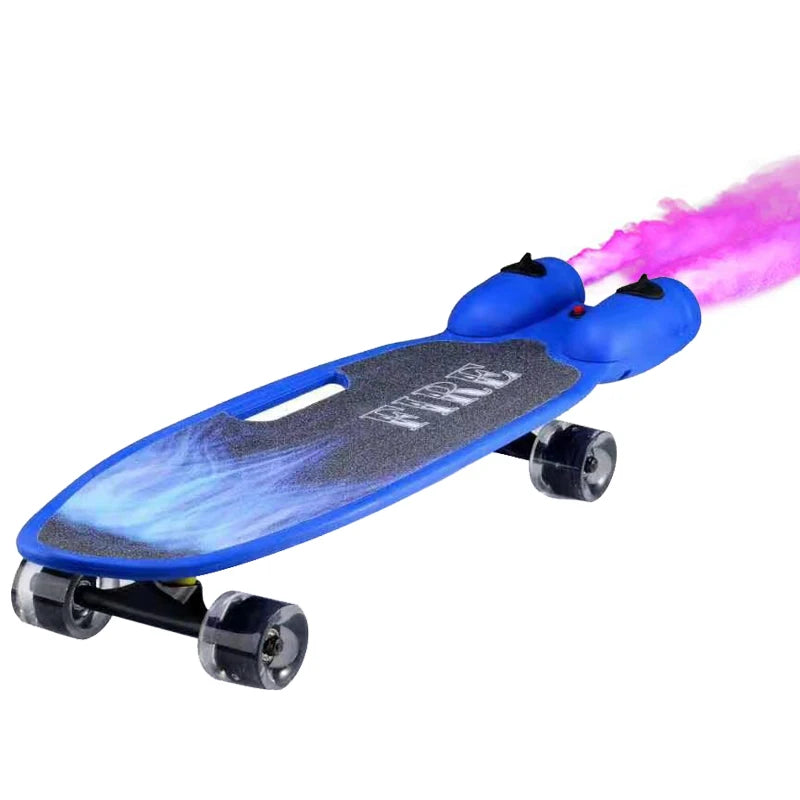 New Design Plastic Complete Skateboard Electric Beginner Longboard with Water Smoking