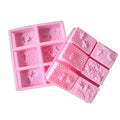 Non-stick 6 Forms Honey Bee Silicone Used Soap Mold Rectangular Oval  Soap Making Molds Handmade Soap Silicone Mold