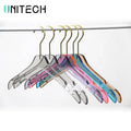 Shenzhen Wholesale Clear Acrylic Single Tier Clothes Hangers Garment Rack for Coat Use in Wardrobe