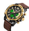 Leather Luxury Watch Gold Reloj Customized Watch Skmei 1618 Relogio Masculino Watches Men Wrist Luxury