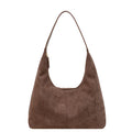 Customized logo Soft Leather Shoulder Bag elegant Suede Handbag Slouchy Tote Bag OEM Vintage Chamois Leather Hobo Bags for Women