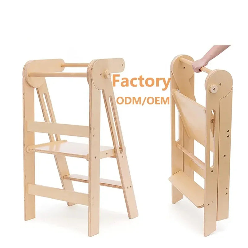 Step Stool for Kids Lernturm Learning Tower Foldable Toddler Step Stool Kitchen Helper Learning Tower