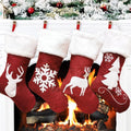 Large Deer Pattern Christmas Decoration Pendant Xmas Ornaments Socks Gift Bag Festive Stockings Ornament