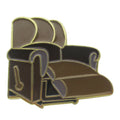 Wholesale Fashion Design Metal Crafts Soft Enamel Mini Sofa Shape Lapel Pin Badge Cartoon Gold Clothing Decorate Gifts Brooch