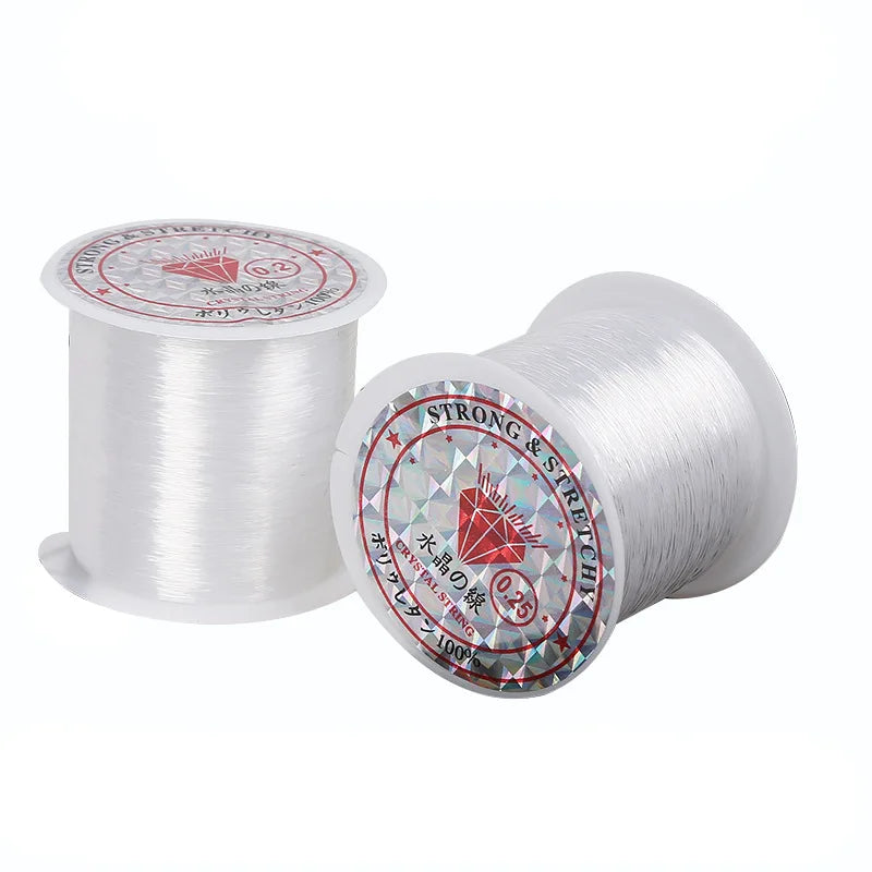 Jewelry Material Non-stretch Transparent Nylon Polyester Silk Handmade Crystal Fish Line Wire String Cord Thread Rope