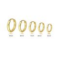 Damila Women Fashion Jewelry Earrings Multiple Size 925 Sterling Sliver 18K Gold Plated Small Hoop Earrings