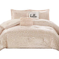 Luxury Comforter Set Triangle Metallic Printed Ultra-Soft  Hypoallergenic New Design 4Pcs Designer Bed Sheet Bedding Set