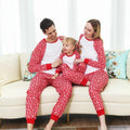 Wholesale RTS Custom Long Sleeve Cartoon Print Christmas Couple Pajamas Family Female Loungewear Christmas Pyjamas Family