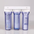 10inch Transparent Filter Housing 3 Stage Water Filter Cartridge and Carbon Block Premium Quality for Clean and Healthy Water