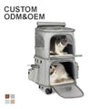 Pet Travel Carrier Wheel Removable Airline Approved Travel Trolley Pet Backpack Carrier for Small Dogs Cats Puppies