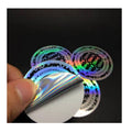 Wholesale Custom Adhesive Holographic QR Code 3D PET Holo Sticker Clear Luminous Bottle Hologram for Promotions