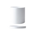 Wholesale Ceramic Planter for Indoor Outdoor Plants Flowers DIY Cylinder Flower Pot With Drainage Hole and Saucers