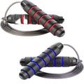 Adult Children Adjustable Fitness Skipping Rope Wrapped Rubber Wire Weight-bearing Jump Rope Fitness Training