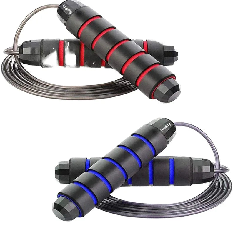Adult Children Adjustable Fitness Skipping Rope Wrapped Rubber Wire Weight-bearing Jump Rope Fitness Training