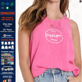 OEM Wholesale Summer Ladies Cotton Hemp Sleeveless Tee Top T Shirts Screen Print Plain Tank Top Women With Your Logo