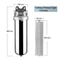 10" Powerful Filtration: High-Flow Modular Stainless Steel Prefilter for Commercial Use