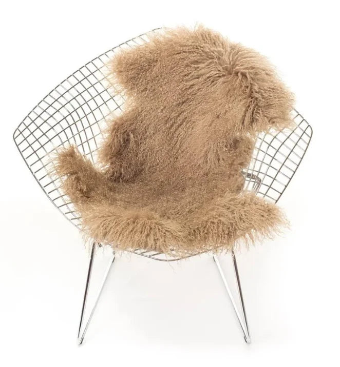 100% Real Mongolian Tibetan Sheepskin Rug Natural Curly Fur Carpet with Environmental Protection for Home Office Carpet Padding