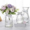 Manufacturer Art Deco Style Clear Crystal Flower Vase Decorative Tabletop Glass Vase for Home Decor Vase