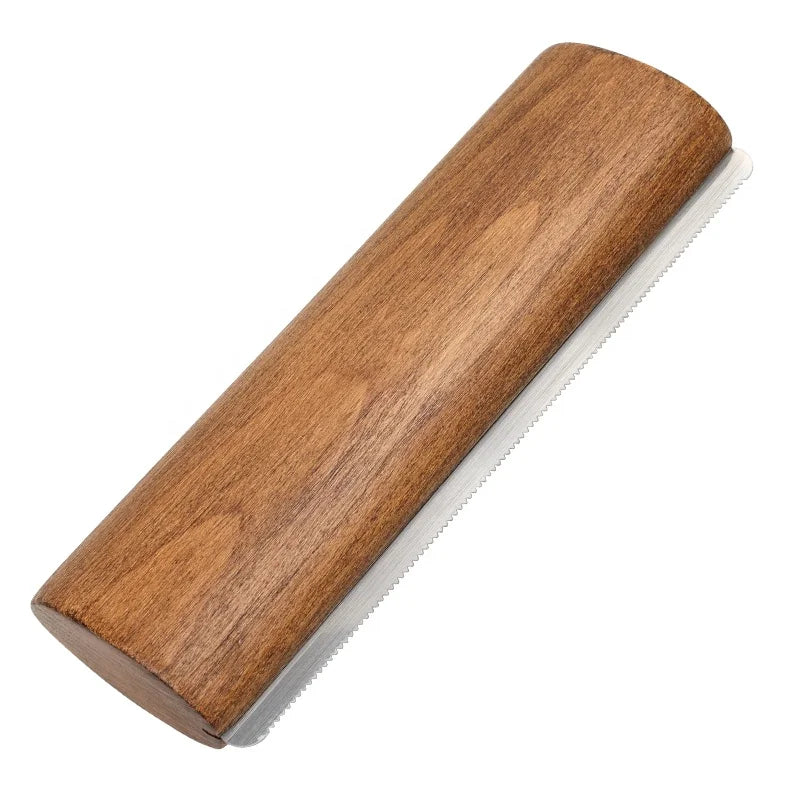 Factory Wholesale Custom Logo 20CM Wood Horse Curry Comb Deshedding Tool Horse Grooming Brush