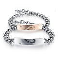 New Fashion Jewelry Wholesale Friendship Men Women Stainless Steel Bracelets Couples Stainless Steel Heart Bracelets for Men