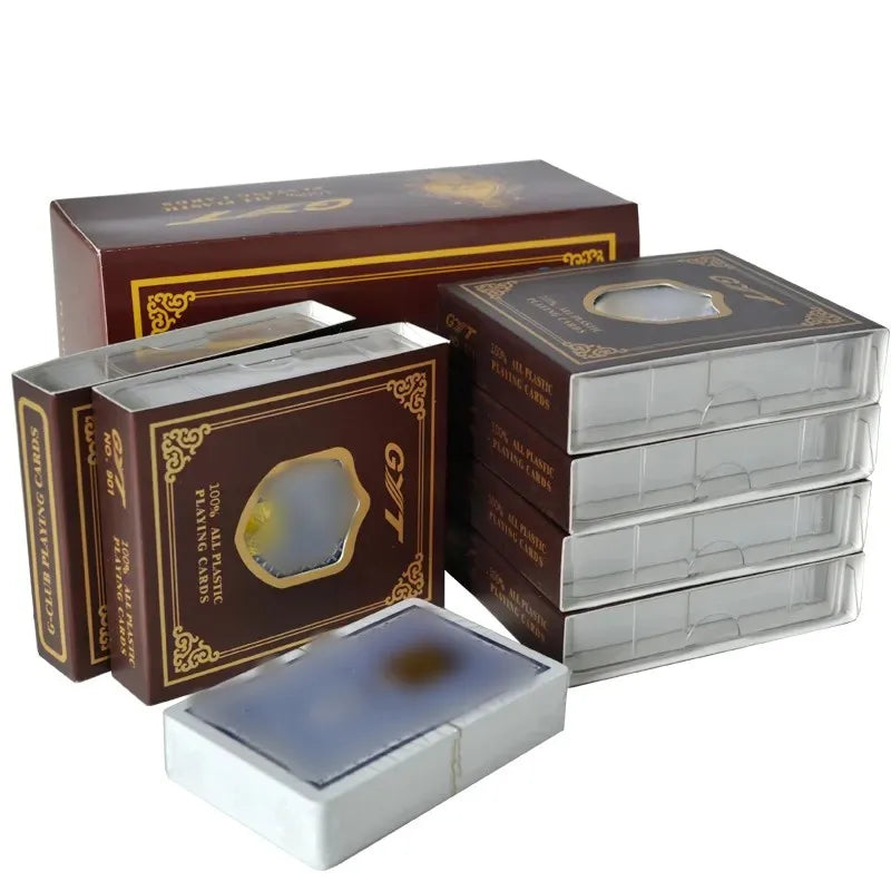 Waterproof Casino Board Games 100% Plastic Custom Gyt  Playing Cards Printable