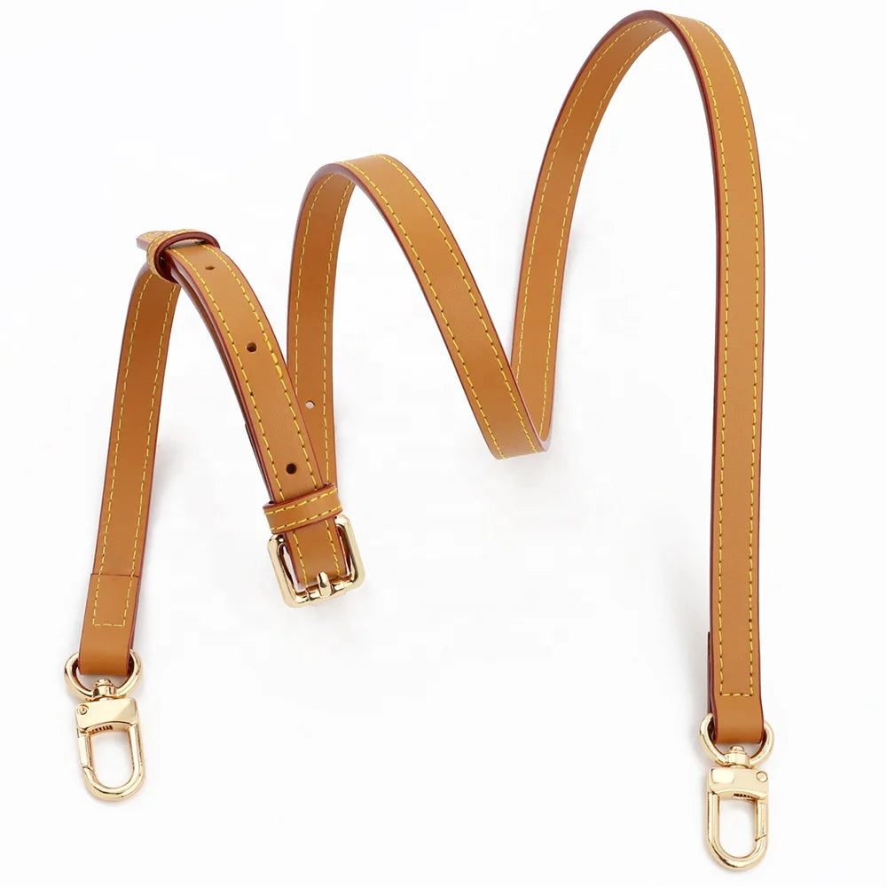 Custom Split Leather Bag Strap Adjustable Replacement Shoulder Strap with Buckle for Handbag Crossbody Bag Accessories
