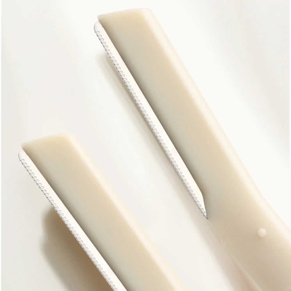PCR Recycle Eyebrow Razor ECO Friendly Plastic Handle Razor Women Stainless Steel Blade for Facial Trimmer