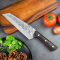 6.7 Inch Custom Handmade Forged Fixed Blade  Outdoor Kitchen Slaughter Butcher Knife