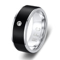 Hot Sale Technology Ntag213 Chip Wearable Ring Jewelry Stainless Steel Ring Statement Mobile Tags Smart Ring Gifts for Women Men