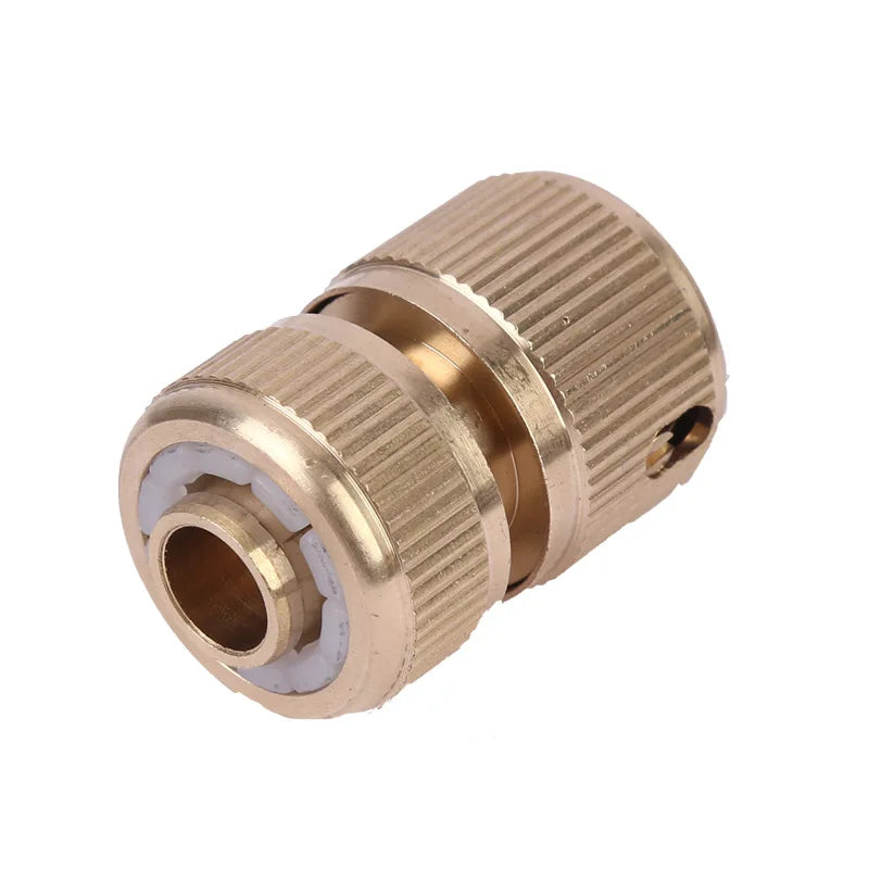 Brass 1/2'' Agriculture Lawn Washing Irrigation Hose Repair Quick Connector Adapter Fitting Extension Tool