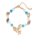European American Style Beaded Wrap Charm Bracelets Necklace Wholesale Conch Rice Beads Shell Bracelet
