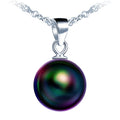 Simple Pearl Necklace 10mm Green Pearl Necklaces for Women