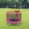 Zoshine Kids Jumping Round Trampoline PVC Polypropylene Foam Material Outdoor with CE Certificate 100kg Capacity 55inch Frame