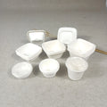 Wholesale Bioleader EU Certified Disposable Leakproof Bagasse Lunch Container Lid White 1-5oz Capacity Restaurant Take-Away