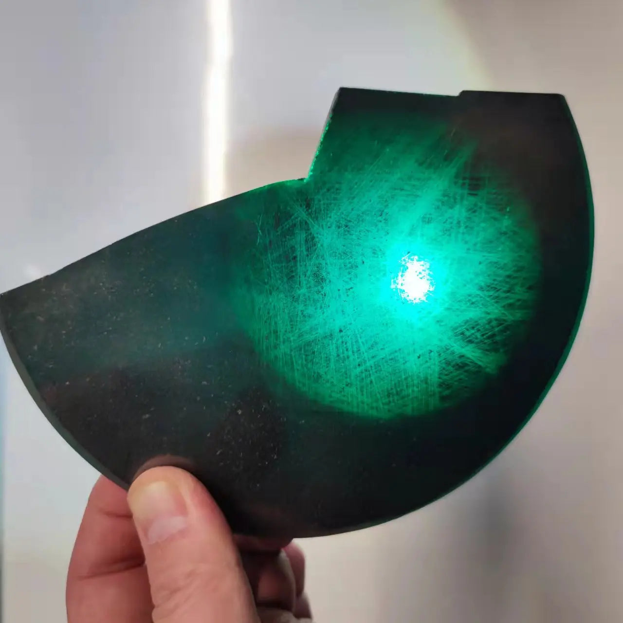 GIGAJEWE Green Color Rough Raw Moissanite Ingot SiC Wafer Loose Raw Stone for Jewelry Making