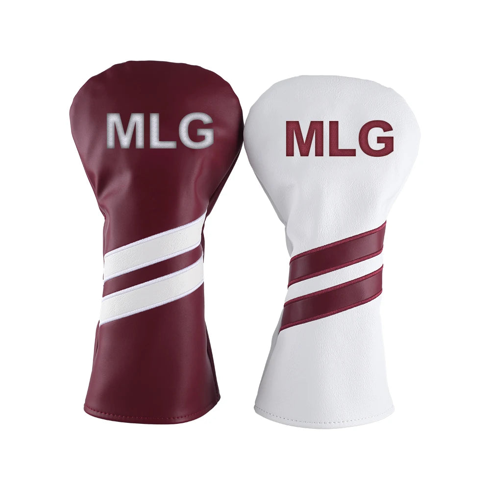Custom Embroidered Logo PU Leather Small Order Golf Driver Head Covers