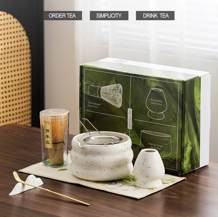 Handmade Eco Friendly Customized LOGO Safety Bamboo Ceremony Bamboo Matcha Whisk Set
