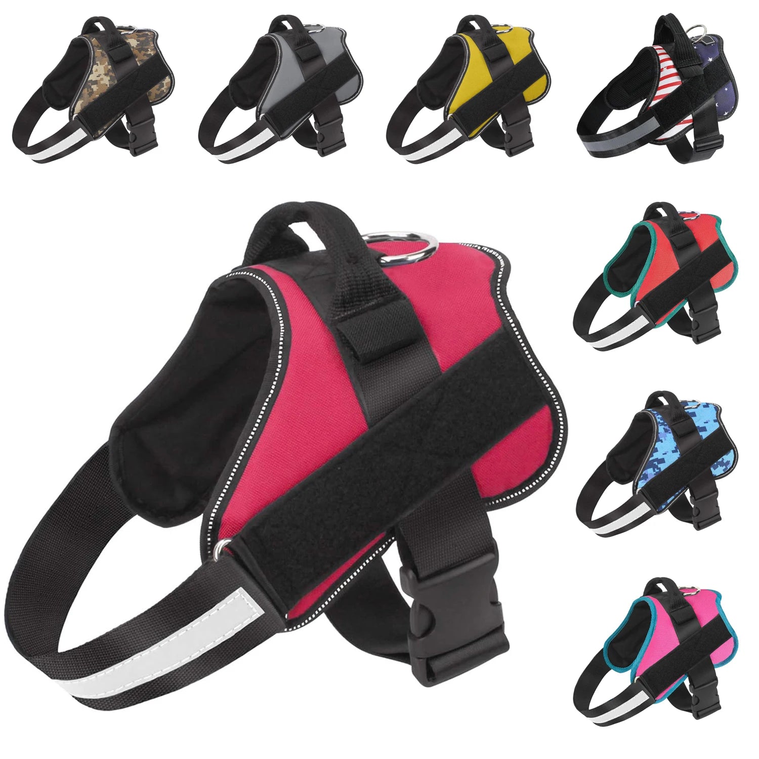 Reflective Adjustable Pet Training Service Dog Vest Tactical Dog Harness Service Vest for Dogs