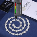 Pass Diamond Tester New Famous Designs Halo Link Chain 925 Sterling Silver Full Vvs Moissanite Iced Out Men Necklace