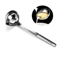 Kitchen Utensils Stainless Steel 304 Soup Ladle Separator Oil Filter Spoon Dishwasher Safe for Cooking