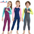 DIVE & SAIL Boys Girls Diving Surfing Suits for Long Sleeve UV Soft Spandex Swimsuit Children Kids Water Sports