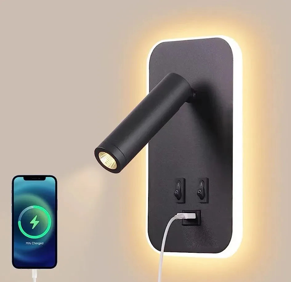 For Home Indoor Bedroom Eye Protection Adjustable Led Lamp Head Wall Light Bed Side Reading Wall Lamp/Wall Lamps/Led Wall Light