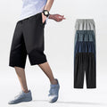 Men's Casual Loose Design Capri Pants Custom Logo Plus Summer Cozy 3/4 Pants Coll Breathable Below Knee Shorts
