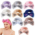 SongMay Bulk Sale Hair Accessories Makeup Hair Band Set Wash Face Skin Care Omg Headband Wristband Bow Flannel Material