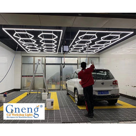 High CRI 90 Hexagon LED Light ZT1058 Easy Connectiont Commercial System Car Workshop Light