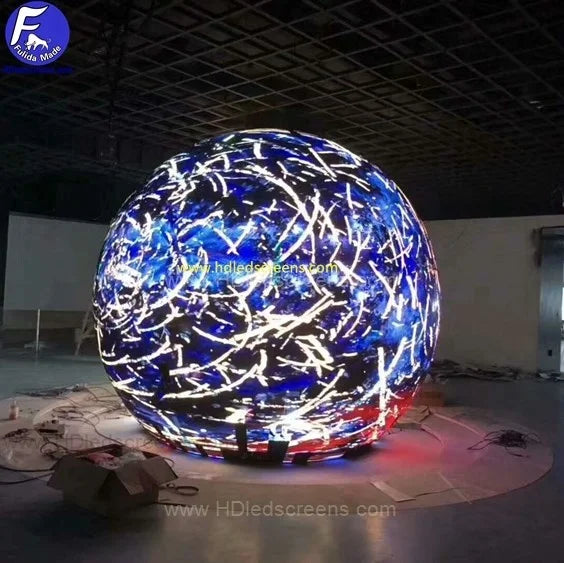 Custom Digital Advertising Led Ball Display Interior Led Display Ball Screen Manufacturer Custom Led Screen P2 P3 P4